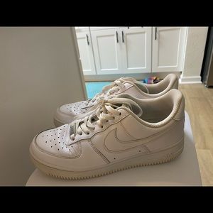 Worn only once. Air Force 1s. Men’s Size 8.5: Women’s Size 10